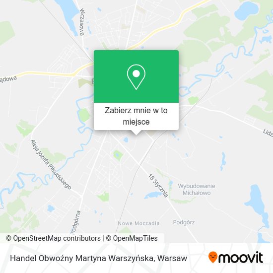 Mapa Handel Obwoźny Martyna Warszyńska