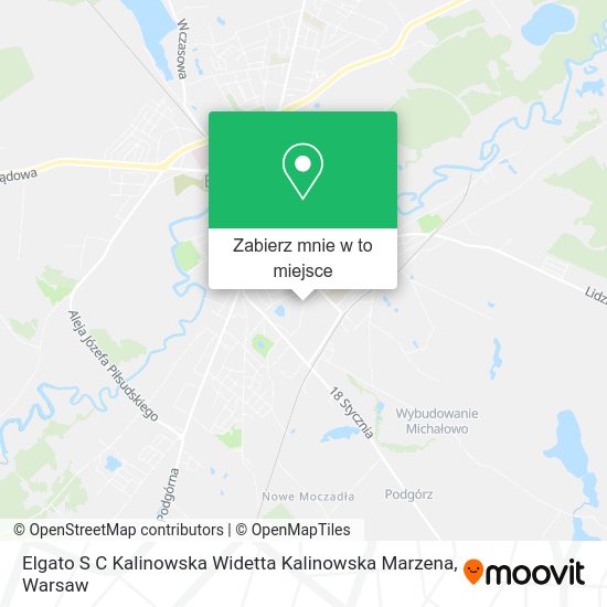 Mapa Elgato S C Kalinowska Widetta Kalinowska Marzena