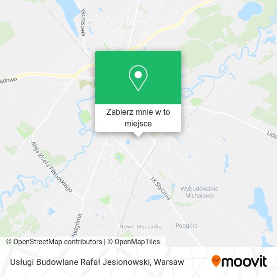 Mapa Usługi Budowlane Rafał Jesionowski