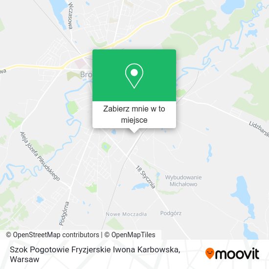 Mapa Szok Pogotowie Fryzjerskie Iwona Karbowska