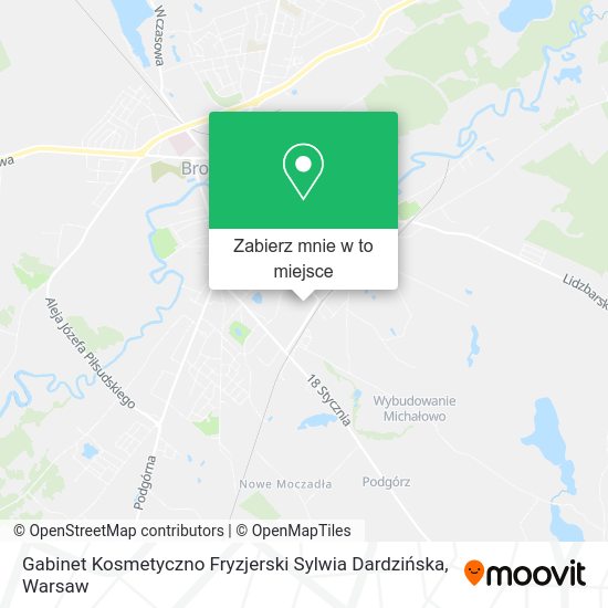 Mapa Gabinet Kosmetyczno Fryzjerski Sylwia Dardzińska