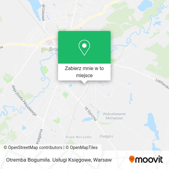 Mapa Otremba Bogumiła. Usługi Księgowe