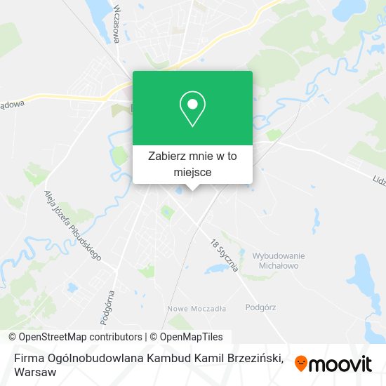 Mapa Firma Ogólnobudowlana Kambud Kamil Brzeziński