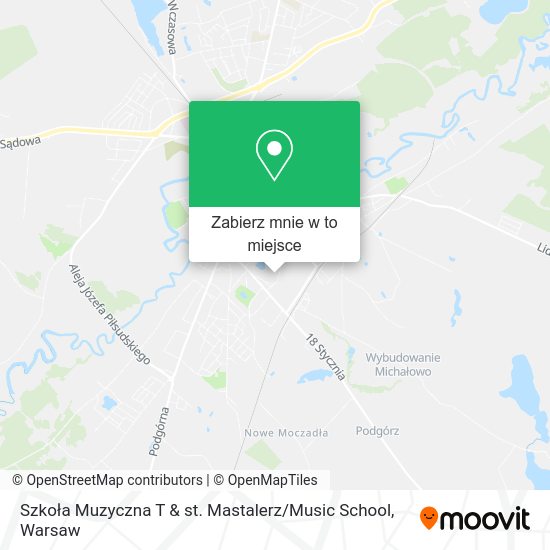 Mapa Szkoła Muzyczna T & st. Mastalerz / Music School