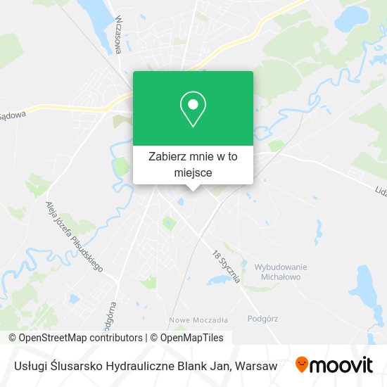 Mapa Usługi Ślusarsko Hydrauliczne Blank Jan