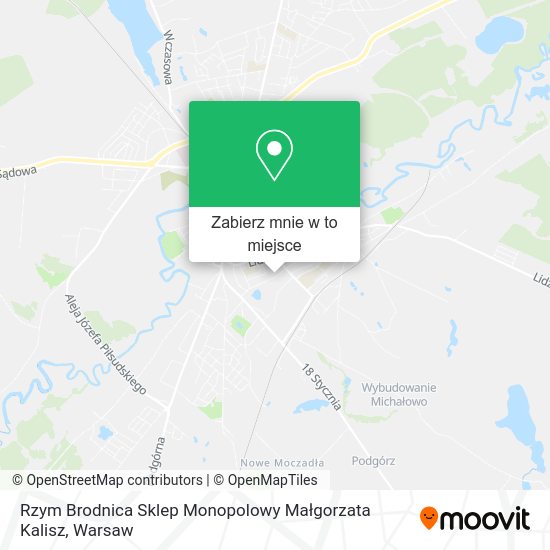 Mapa Rzym Brodnica Sklep Monopolowy Małgorzata Kalisz