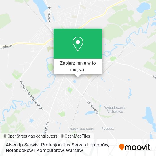 Mapa Alsen Ip-Serwis. Profesjonalny Serwis Laptopów, Notebooków i Komputerów