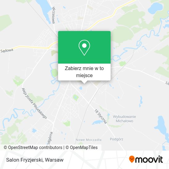 Mapa Salon Fryzjerski