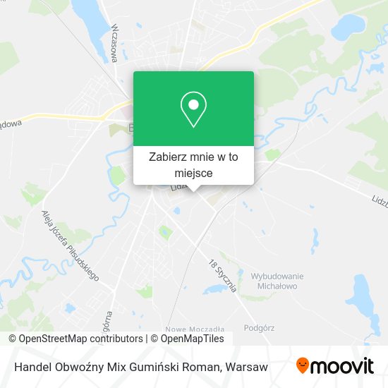 Mapa Handel Obwoźny Mix Gumiński Roman