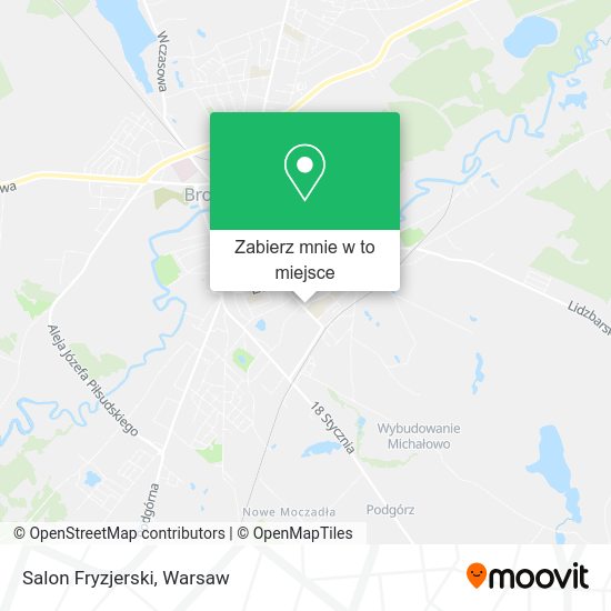 Mapa Salon Fryzjerski