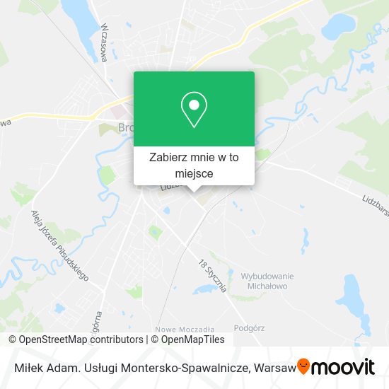 Mapa Miłek Adam. Usługi Montersko-Spawalnicze