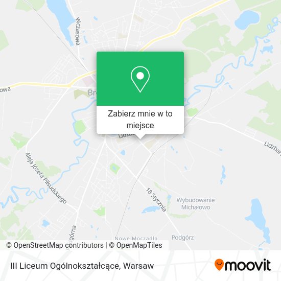 Mapa III Liceum Ogólnokształcące