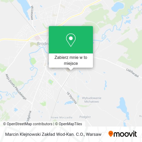 Mapa Marcin Klejnowski Zakład Wod-Kan. C.O.