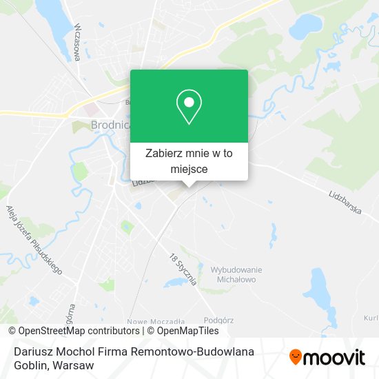 Mapa Dariusz Mochol Firma Remontowo-Budowlana Goblin