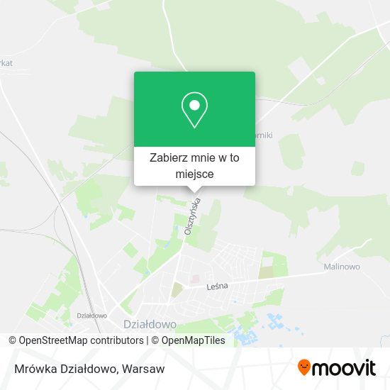 Mapa Mrówka Działdowo