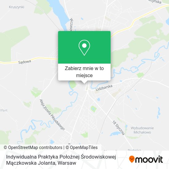 Mapa Indywidualna Praktyka Położnej Środowiskowej Mączkowska Jolanta