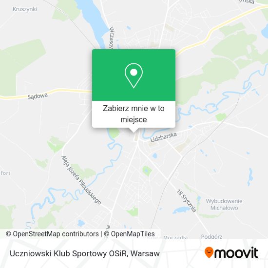 Mapa Uczniowski Klub Sportowy OSiR