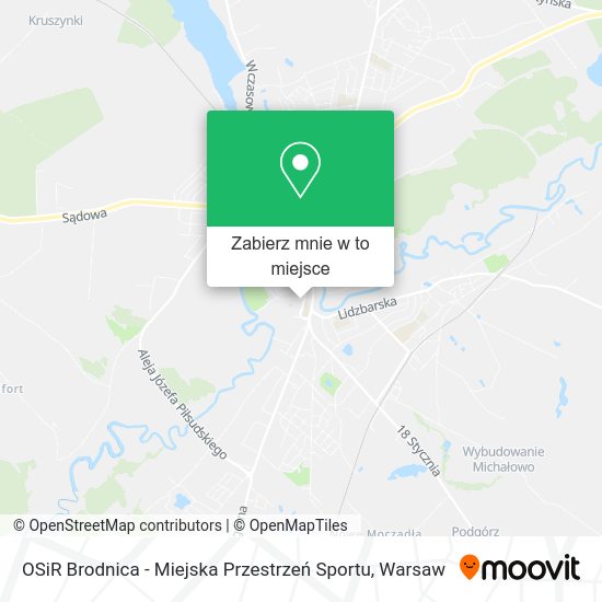 Mapa OSiR Brodnica - Miejska Przestrzeń Sportu