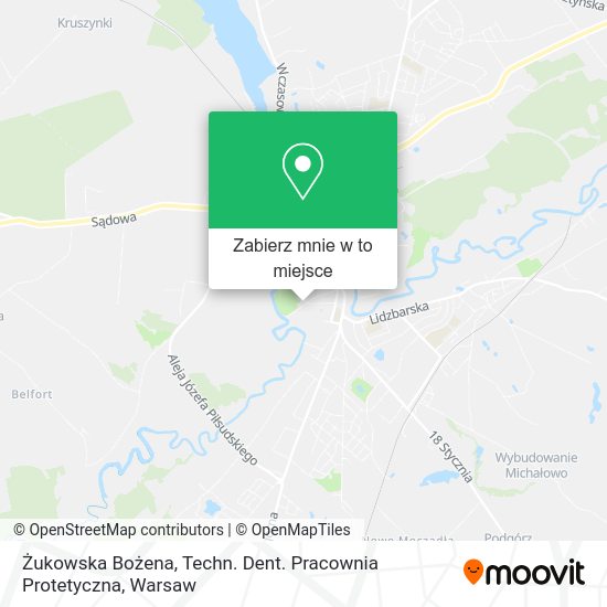 Mapa Żukowska Bożena, Techn. Dent. Pracownia Protetyczna