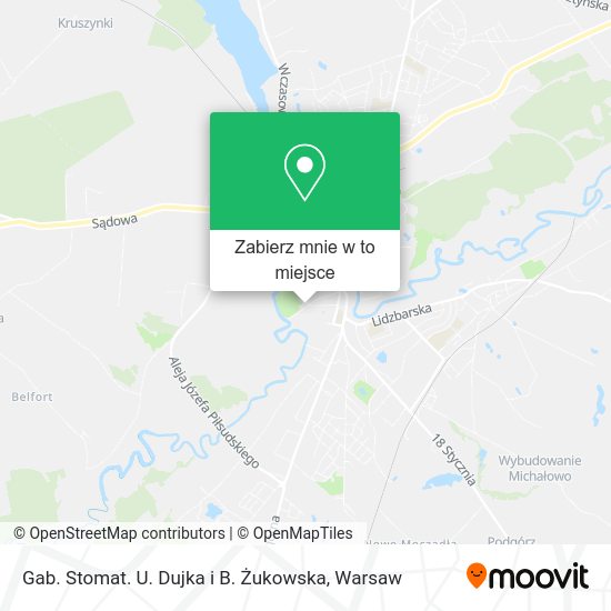 Mapa Gab. Stomat. U. Dujka i B. Żukowska