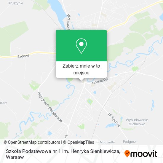 Mapa Szkoła Podstawowa nr 1 im. Henryka Sienkiewicza