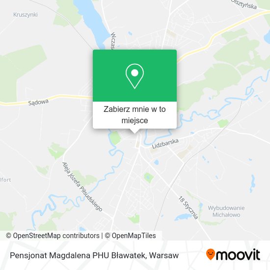 Mapa Pensjonat Magdalena PHU Bławatek