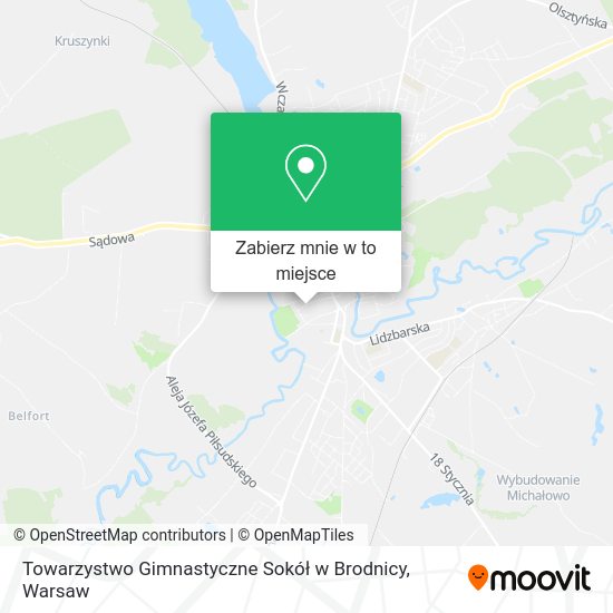 Mapa Towarzystwo Gimnastyczne Sokół w Brodnicy