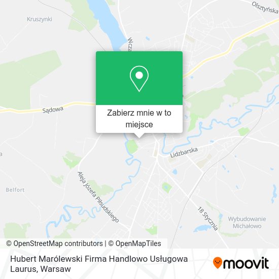 Mapa Hubert Marólewski Firma Handlowo Usługowa Laurus