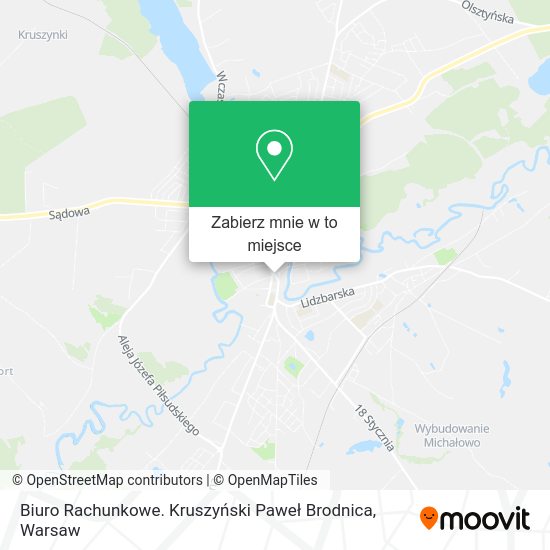 Mapa Biuro Rachunkowe. Kruszyński Paweł Brodnica