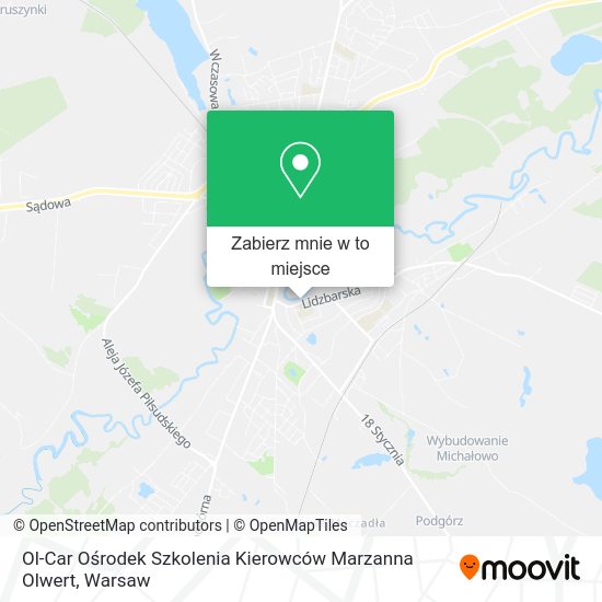 Mapa Ol-Car Ośrodek Szkolenia Kierowców Marzanna Olwert