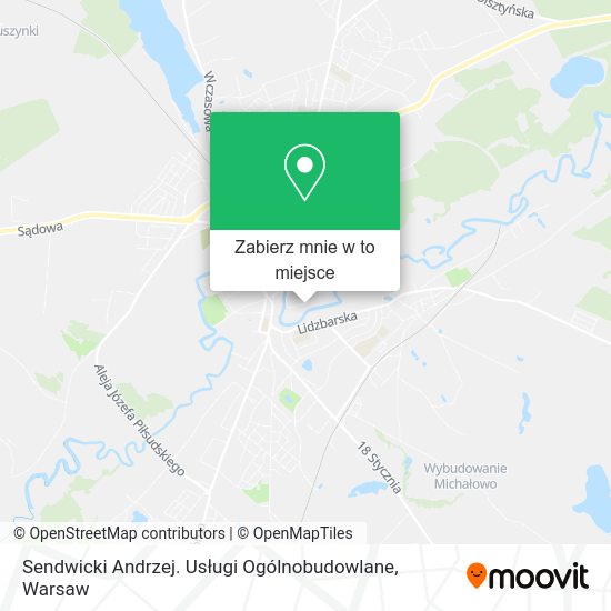 Mapa Sendwicki Andrzej. Usługi Ogólnobudowlane