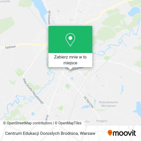 Mapa Centrum Edukacji Dorosłych Brodnica