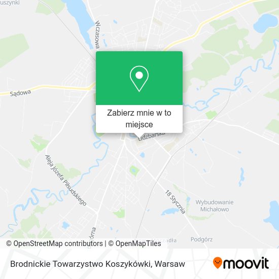 Mapa Brodnickie Towarzystwo Koszykówki