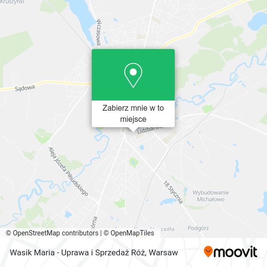 Mapa Wasik Maria - Uprawa i Sprzedaż Róż