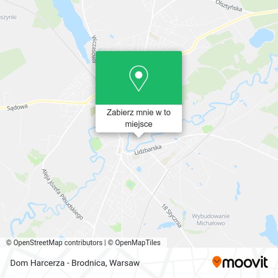 Mapa Dom Harcerza - Brodnica