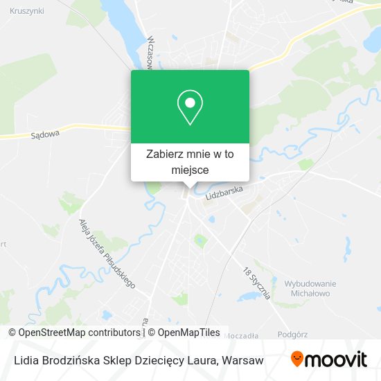 Mapa Lidia Brodzińska Sklep Dziecięcy Laura