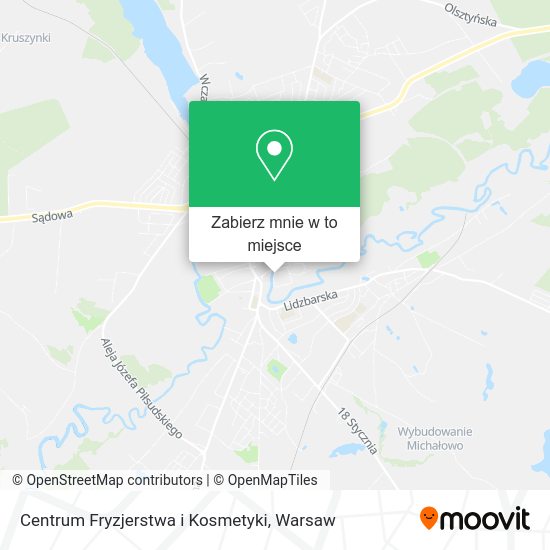 Mapa Centrum Fryzjerstwa i Kosmetyki