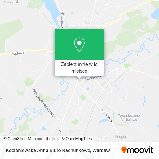 Mapa Kocieniewska Anna Biuro Rachunkowe