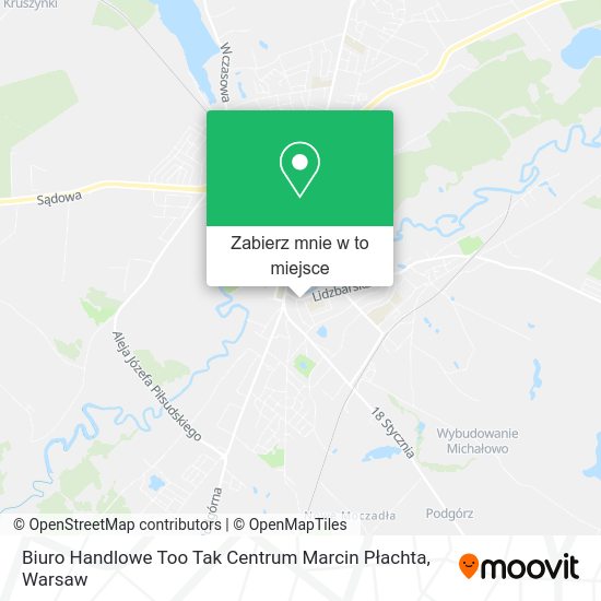 Mapa Biuro Handlowe Too Tak Centrum Marcin Płachta