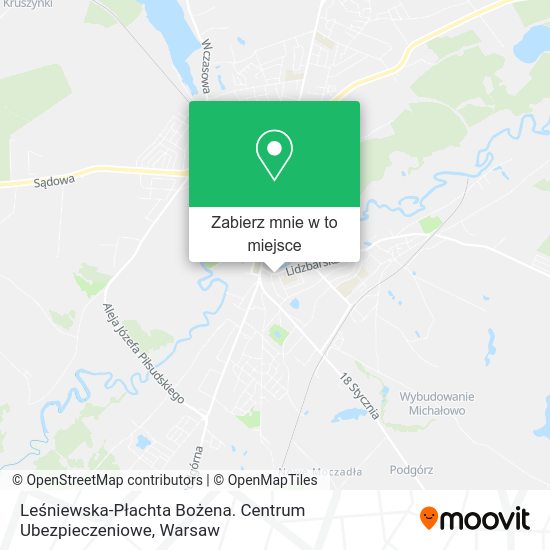 Mapa Leśniewska-Płachta Bożena. Centrum Ubezpieczeniowe