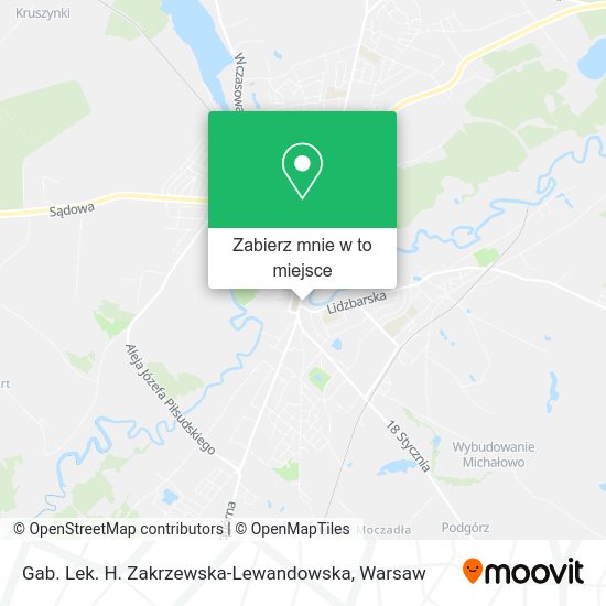 Mapa Gab. Lek. H. Zakrzewska-Lewandowska