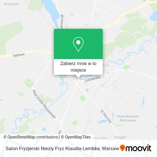 Mapa Salon Fryzjerski Niezly Fryz Klaudia Lembke