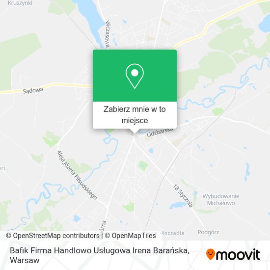 Mapa Bafik Firma Handlowo Usługowa Irena Barańska