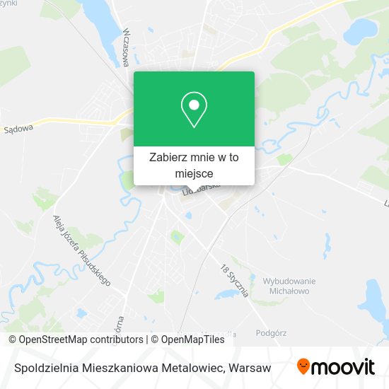 Mapa Spoldzielnia Mieszkaniowa Metalowiec