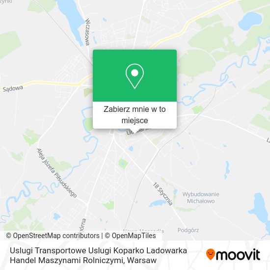 Mapa Uslugi Transportowe Uslugi Koparko Ladowarka Handel Maszynami Rolniczymi