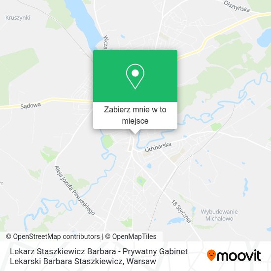 Mapa Lekarz Staszkiewicz Barbara - Prywatny Gabinet Lekarski Barbara Staszkiewicz