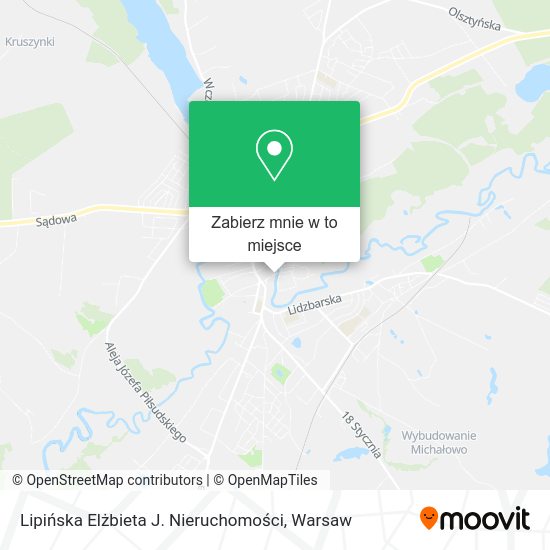 Mapa Lipińska Elżbieta J. Nieruchomości