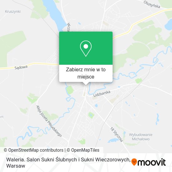 Mapa Waleria. Salon Sukni Ślubnych i Sukni Wieczorowych