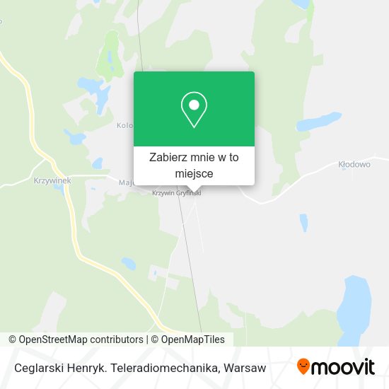 Mapa Ceglarski Henryk. Teleradiomechanika