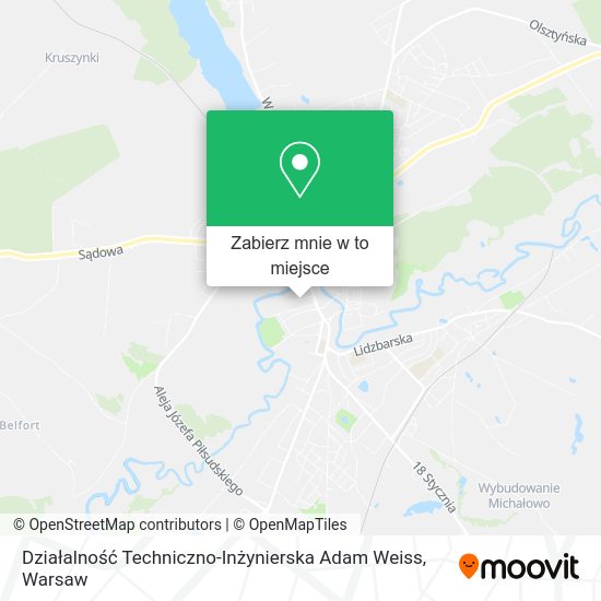 Mapa Działalność Techniczno-Inżynierska Adam Weiss